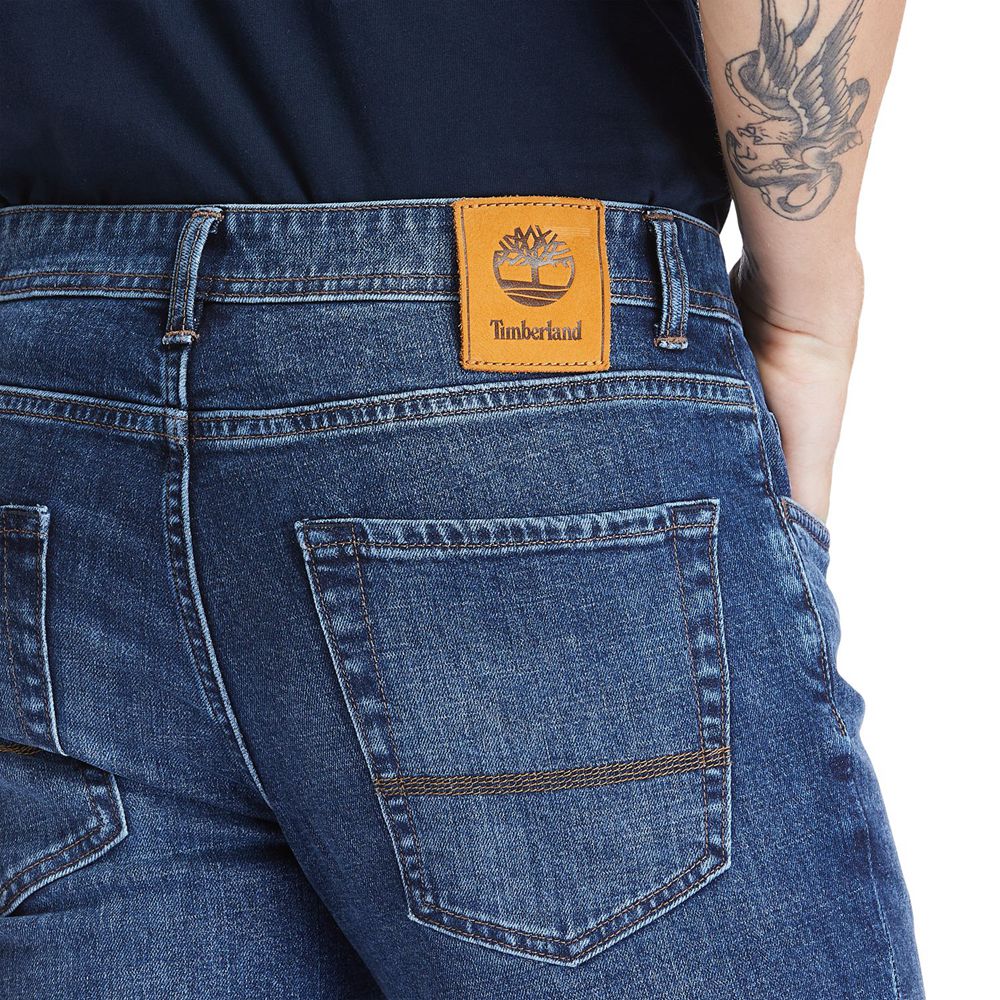 Pantalones Timberland Hombre Sargent Lake Slim Denim Jeans Azules - Chile MSL-816972